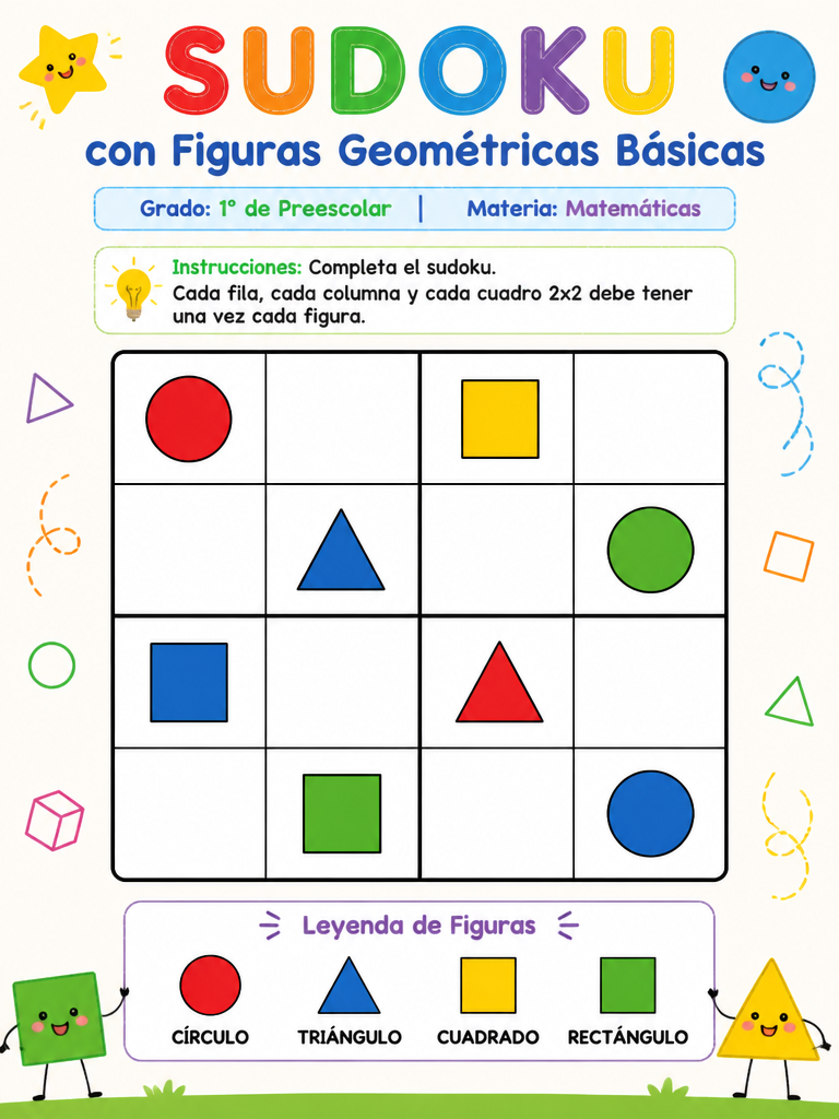 Sudoku con Figuras Geométricas Básicas