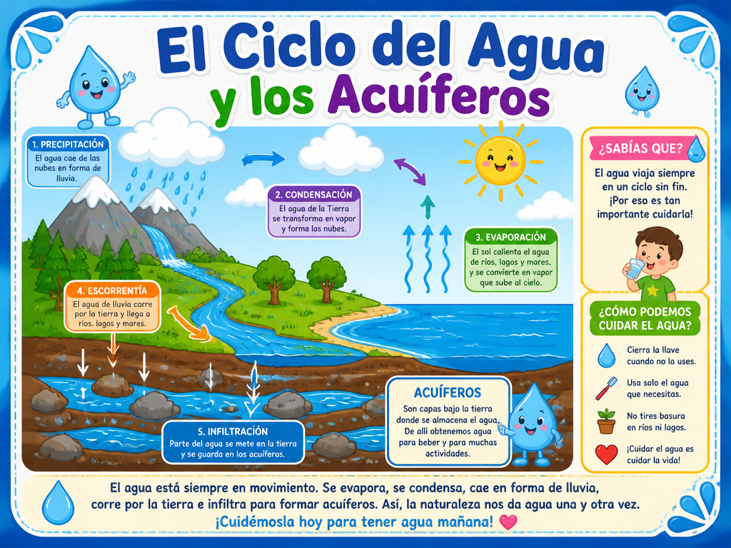 El Ciclo del Agua y los Acuíferos