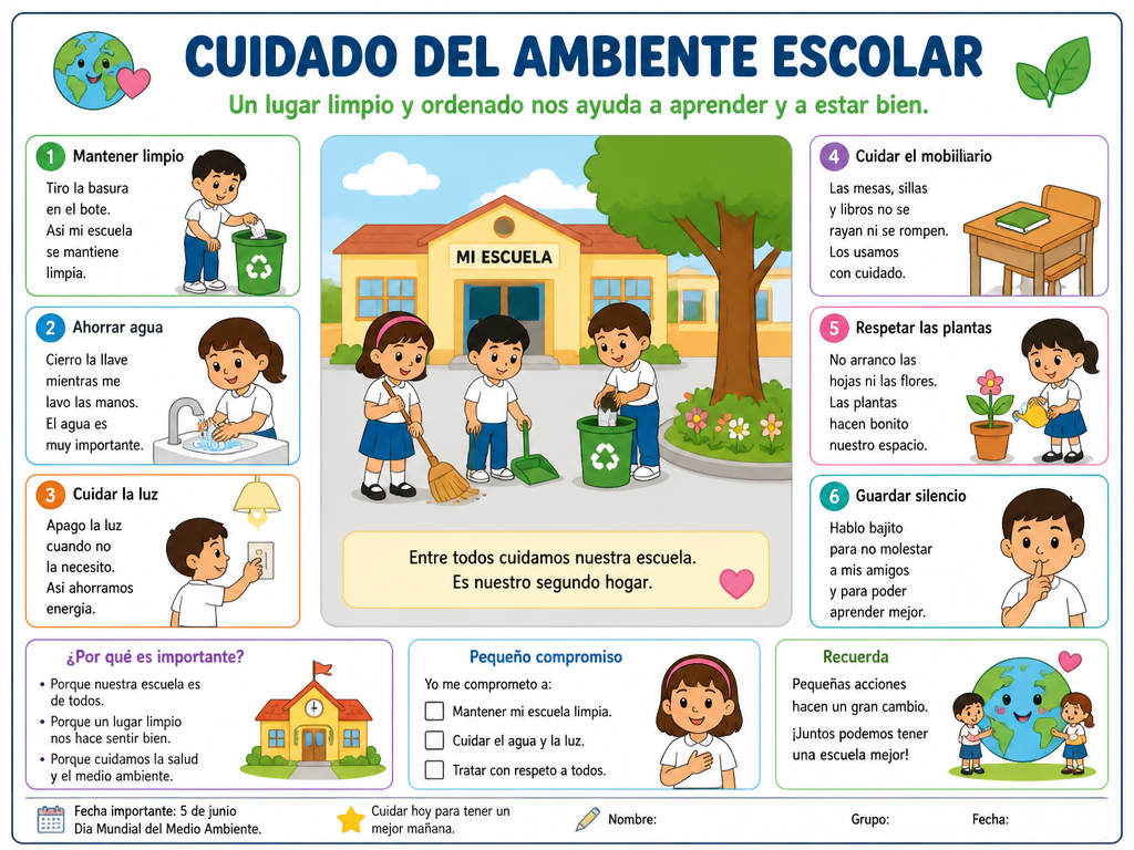 Cuidado del ambiente escolar — imagen 1 de 1